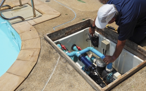 swimming pool pump.