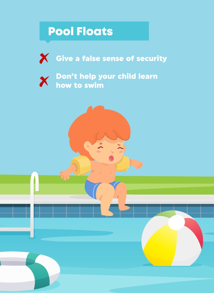 Reasons why pool floats aren't safe