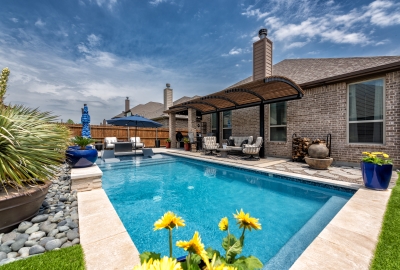 Elegant Straight-Line Geometric Pool